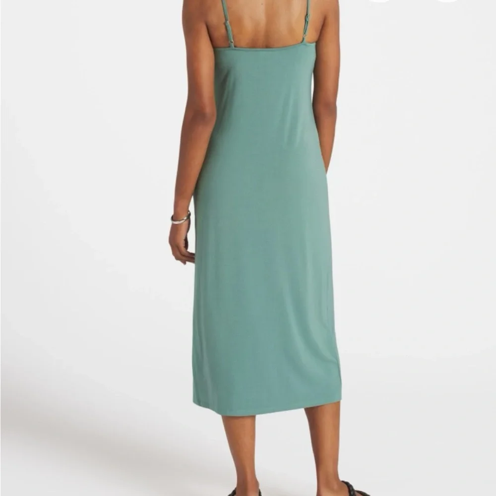 Z Supply Teal Midi Dress with Spaghetti Straps - Picture 2 of 4